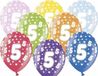Merkloos / Sans marque Partydeco Sp. Z O. O. 18x Ballonnen 5 jaar leeftijd feestartikelen - 5e verjaardag versiering