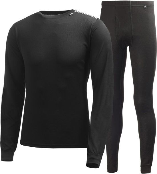 Helly Hansen Comfort Dry baselayer set Sportshirt - Maat XL - Mannen - zwart