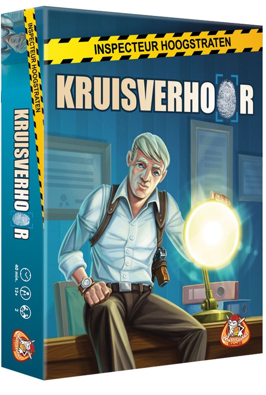 White Goblin Games Inspecteur Hoogstraaten Kruisverhoor - Bordspel - Multicolor
