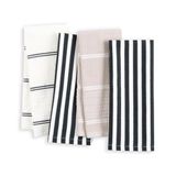 Kate Spade New York Botanische Streep Keukenhanddoeken 4-Pack Set