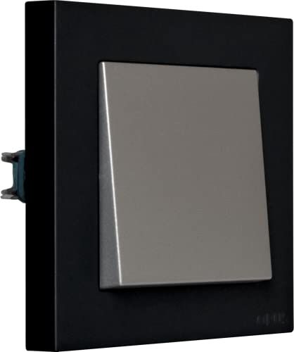 Opus OPUS® 55 toetsen compleet apparaat frame kubus, kleur aluminium-zilver-zijdeglans/antraciet-zijdeglans