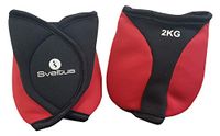 Sveltus gewichtsarmbanden voor enkels, 2 kg, uniseks, volwassenen, rood