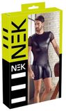 Nek Bikerstyle Wetlook Fetish Shirt XL Zwart