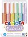 Carioca Pastel markeerstift 6 stuk(s) Beitelvormige punt Blauw, Groen, Oranje, Pastel, Roze, Paars, Geel