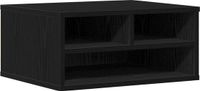 vidaXL Printerstand Zwart eiken 49 x 40 x 22,5 cm Bewerkt hout
