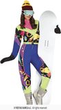 FIESTAS GUIRCA Jaren 80 Blauw Skipak Cool Girl - Vrouw
