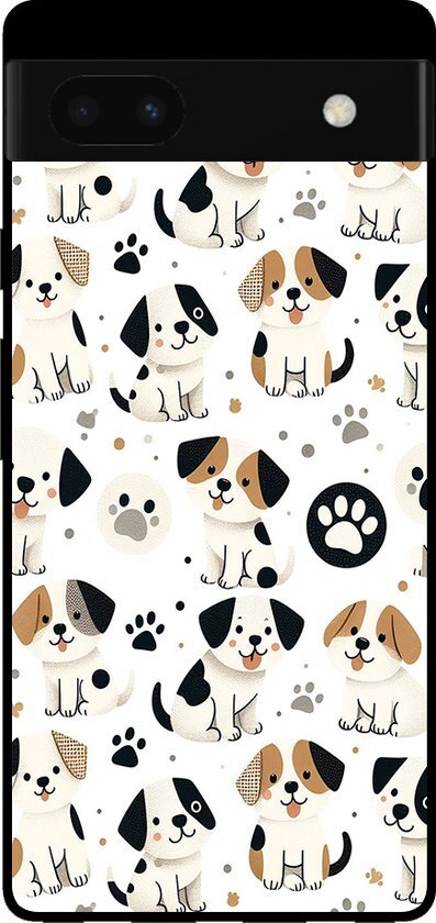 Smartphonica Telefoonhoesje voor Google Pixel 6A met honden opdruk - TPU backcover case dog design / Back Cover geschikt voor Google Pixel 6A