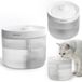 Peluvio Pond Drinkfontein voor Kat en Hond 2,5L – Automatische Waterfontein met Filter, Dubbele Filtratie met Actieve Kool 60 Dagen, USB, Auto Uitschakeling, Transparant Reservoir