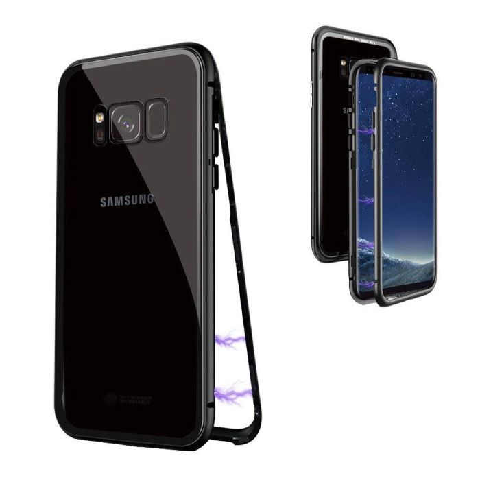 Stuff Certified Samsung Galaxy S8 Magnetisch 360° Hoesje met Tempered Glass - Zwart