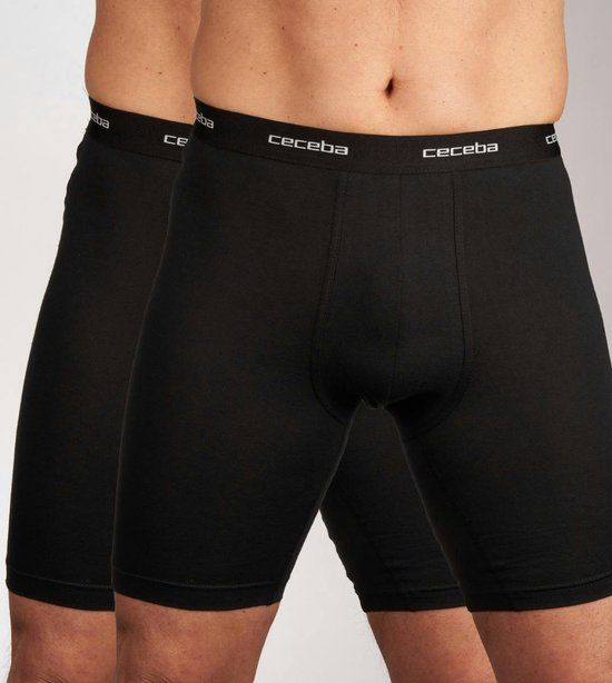 Ceceba 2-pak extra lang - heren boxershort - Zwart - M