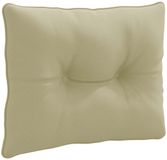 vidaXL Rugkussen PUTTEN 100% Polyester Lichtgroen 60 x 40 x 10 cm