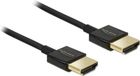 Delock Dunne Premium Actieve HDMI kabel - versie 2.0 (4K 60Hz) / zwart - 4,5 meter