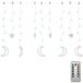 Guirlande lumineuse étoile et lune avec télécommande 138 LED