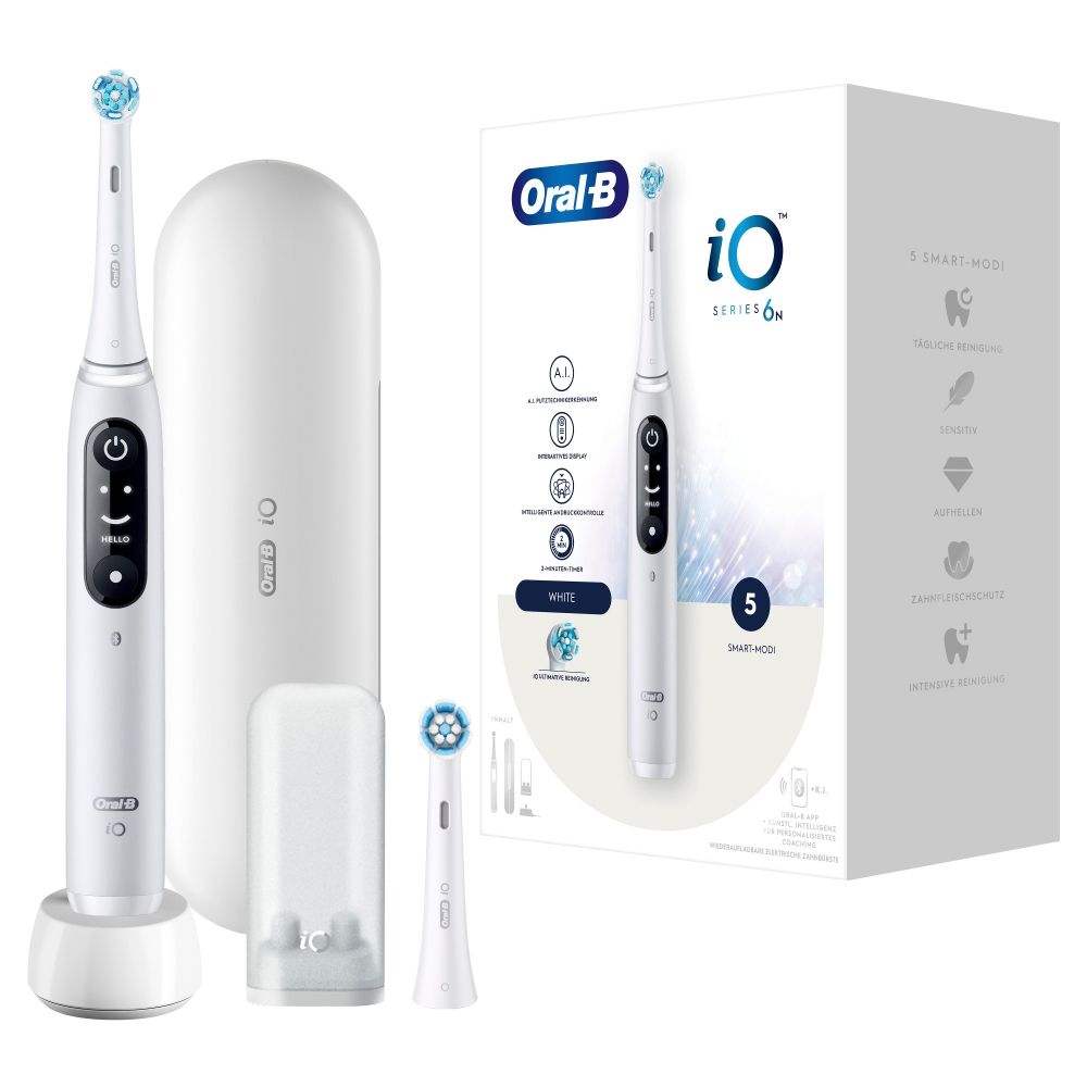 Braun Oral-B iO Series 6 White elektrische tandenborstel - met etui