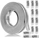 Solidchoice - 5m Inox Slangklemmen met 12 Schroefklemmen