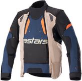 Alpinestars Halo Drystar Veste Bleu Foncé Kaki Foncé Flamme Orange - Veste