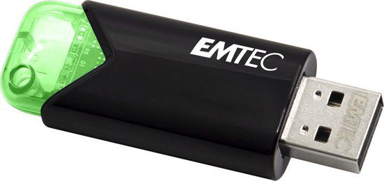 Emtec Click Easy USB 3.2 Flash Drive - 64GB - Green