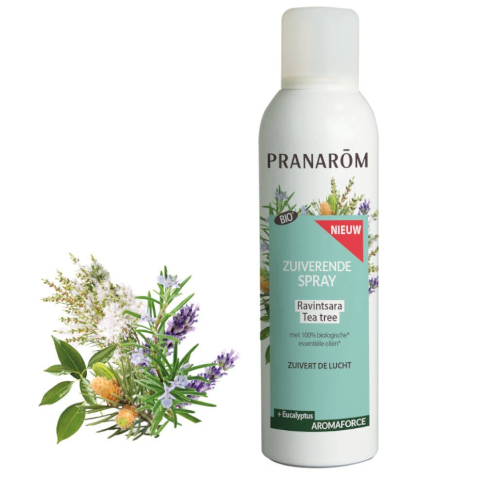 Pranarôm Aromaforce Zuiverende Spray Ravintsara-Eucalyptus Bio 150 ml