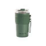 CHiATO Home hotSIP Sage Green geïsoleerde reisbeker, 400 ml – Groen