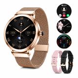 Golden Sound AMOLED Smartwatch Dames - 3 extra bandjes - 40mm