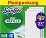 Swiffer Vloerreiniger navulverpakking, 90 droge en 3 vochtige vloerdoeken