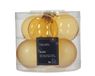 Decoris Kerstbal glas d6 cm licht goud 6st kerst