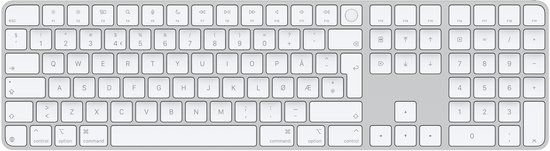 Apple Magic toetsenbord Universeel USB + Bluetooth QWERTY Noors Wit