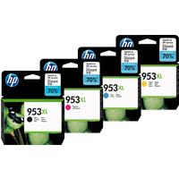 HP 953XL Ink Cartridges - 4 Pack