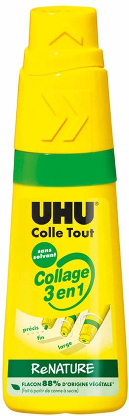 UHU Universele lijm "3-in-1 Collage" ReNATURE, oplosmiddelvrij
