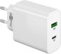 Goobay USB-C PD en USB-A QC lader - 45W - Wit