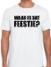 Bellatio Decorations Shoppartners Bv Waar is dat feestje tekst t-shirt wit voor heren M