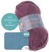 Gründl Wol, Hot Socks Pearl uni 4-voudig, sokkenwol, sokkengaren, zacht en huidvriendelijk, 75% scheerwol, 20% polyamide, 5% kasjmier, 1 kluwen 50 g / 200 m, naalddikte 2,5-3, jeans
