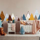 Ambiance Sticker Muursticker Kinderkamer Scandinavisch Berglandschap ULRIKA 40x65 cm