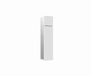 Emco Asis module pure WC-module, tweedelig houten front, verborgen, aanslag rechts, 730x170mm, met reserverolbakje, wit
