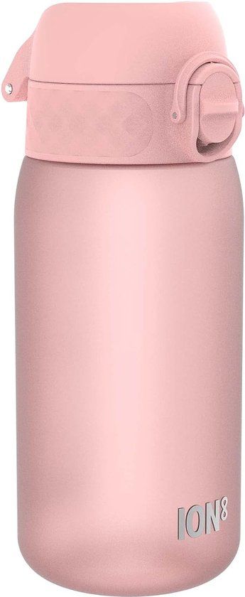 Ion8 Kids Water Bottle - Light Pink - 350ml - Leak Proof - BPA Free