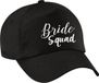 Bellatio Decorations 1x Zwart vrijgezellenfeest petje Bride Squad sierlijk dames