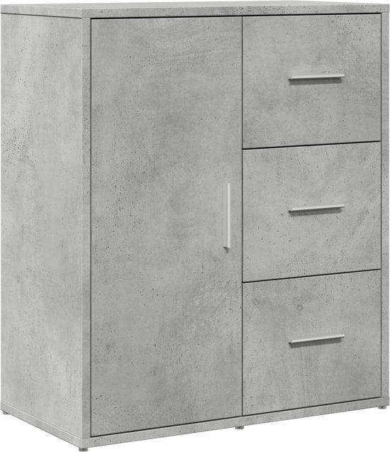 vidaXL Dressoir 60x31x70 cm bewerkt hout betongrijs