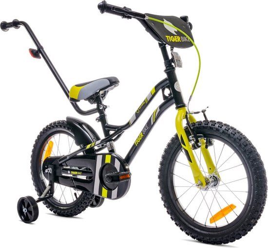 Sun Baby Tiger Bike Kinderfiets voor jongens 16 inch Groen