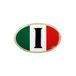 Quattroerre 14143 sticker 3D Italia Oval "I"