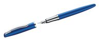 Pelikan Jazz Noble Elegance P36 Vulpen Cartridgevulsysteem Blauw, Zilver Medium Roestvrijstaal Penpunt 1 stuk(s)