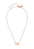 PURELEI Ketting Letter Heart S Roségoud Roestvrij staal 55 cm