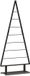 vidaXL Arbre de Noël en métal noir 125,5 cm acier