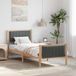 Maison Exclusive - Cadre de lit, marron et gris foncé, 80 x 200 cm, pin massif