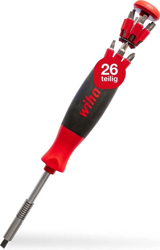 Wiha LiftUp 26one Schroevendraaier met bitmagazijn - 43895