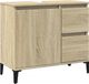 vidaXL Badkamerkast 65x33x60 cm bewerkt hout sonoma eikenkleurig