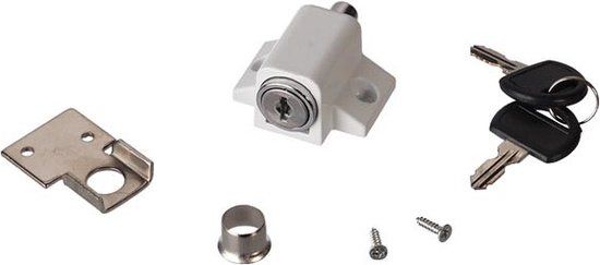 Perel Sleutelloos raamslot voor inbraak- en kinderbeveiliging Zilver/Wit