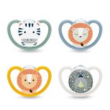 NUK Perfect Match Air Fopspenen | 6-18 Maanden | Orthodontische Fopspenen die Luchtstroom Bevorderen & Speekseluitslag Voorkomen | 95% Baby Acceptatie** | Assorti | 4 Stuks