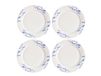 Scandi Living Lot de 4 petites assiettes Havspil 21cm bleu-blanc