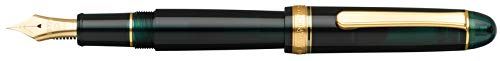 PLATINUM Japanse vulpen # 3776 Century Gold Trim Laurel Green C/Groen / 0,54-0,64 mm