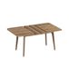 VASAGLE Table de salle à manger extensible, brun miel, collection MAEZO KDT090KB01